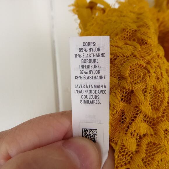 Aerie Bralette Womens SZ L Lace Triangle Back Pullover Lightly Padded NWT - Picture 9 of 11